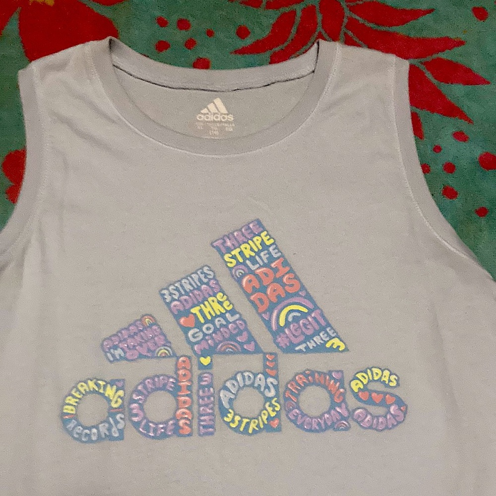 Light baby blue adidas short sleeve shirt worn 1 time
